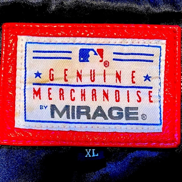 Mirage All Leather Cleveland Indians Bomber Jacket (XL) Oversized